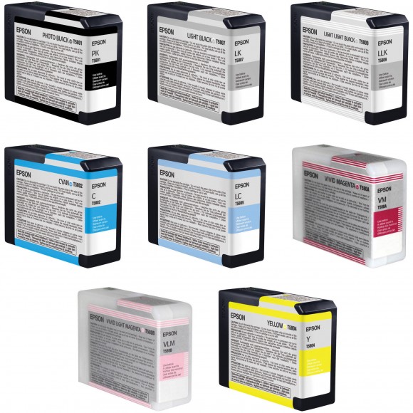 Epson Ink for 3800 & 3880 Printers 80ml- Choose